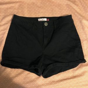 So brand black jean shorts